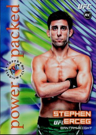 Stephen Erceg 2025 Topps Stadium Club UFC Power Packed #PD-11 Gold Rainbow