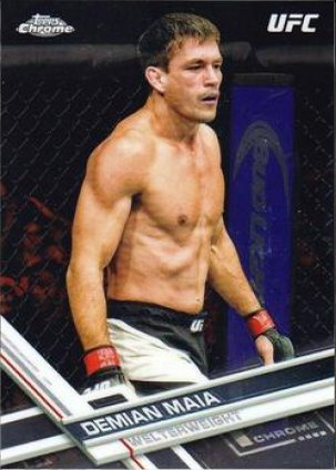 Demian Maia 2017 Topps Chrome UFC Base #79 Refractor