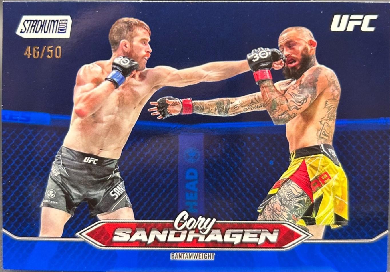 Cory Sandhagen 2025 Topps Stadium Club UFC Base #7 Blue