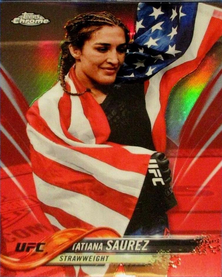 Tatiana Suarez 2018 Topps Chrome UFC Base #68 Red