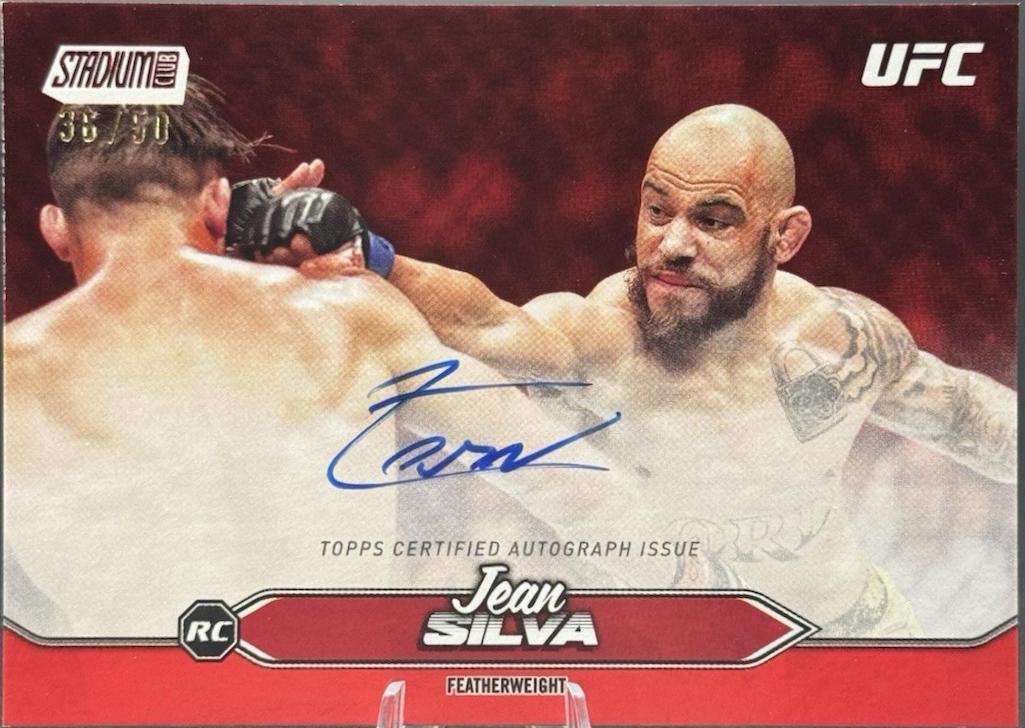 Jean Silva 2025 Topps Stadium Club UFC Base Autographs #BCA-JSA Red