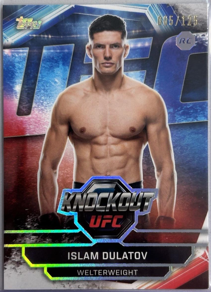 Islam Dulatov 2026 Topps Knockout UFC Base #97 Holo Silver