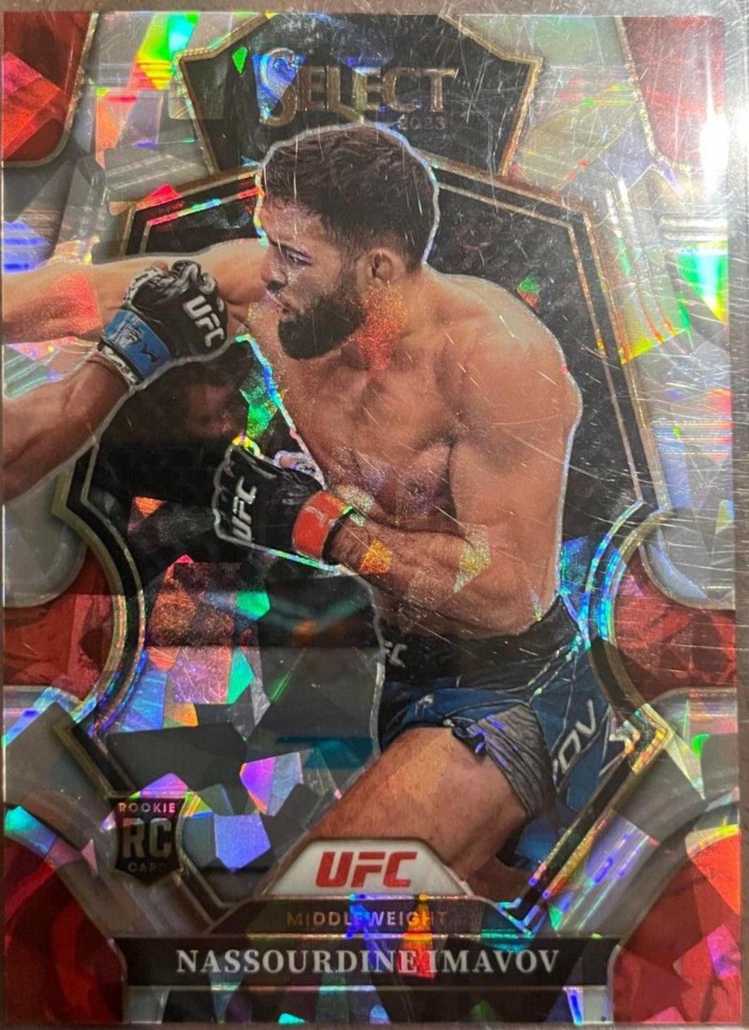 Nassourdine Imavov 2023 Panini Select UFC Octagonside #235 Cracked Ice