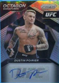 Dustin Poirier 2021 Panini Prizm UFC Octagon Signatures #8 Silver