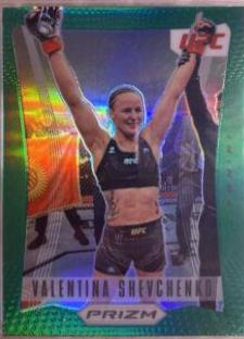 Valentina Shevchenko 2022 Panini Prizm UFC Prizm Flashback #19 Green