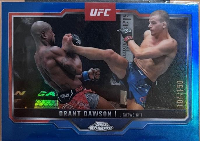 Grant Dawson 2025 Topps Chrome UFC Base #22 Blue Refractor