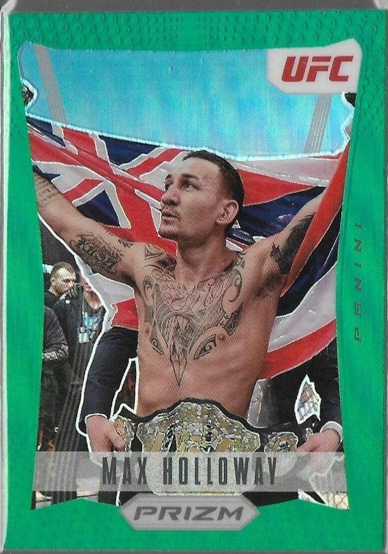 Max Holloway 2022 Panini Prizm UFC Prizm Flashback #22 Green
