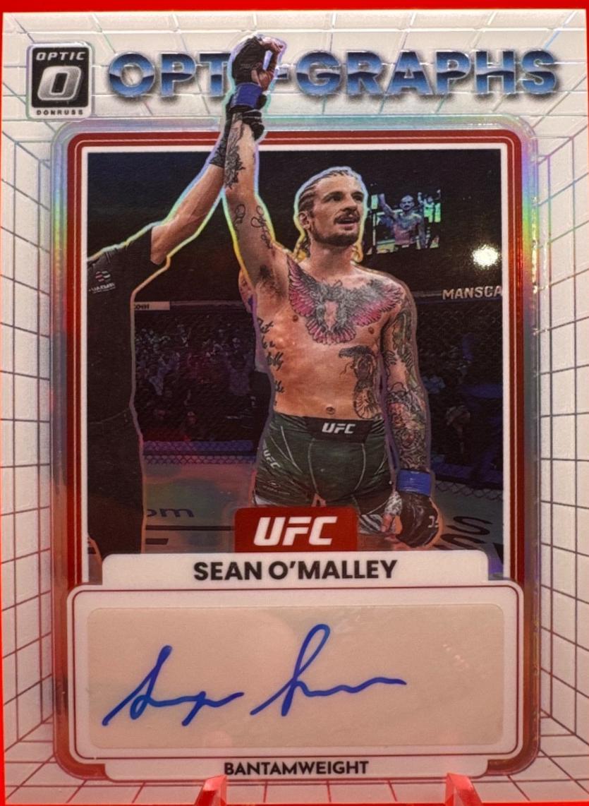 Sean O'Malley 2023 Panini Donruss Optic UFC Opti-Graphs #19 Autograph