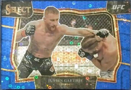 Justin Gaethje 2023 Panini Prizm Under Card UFC Base #110 Blue