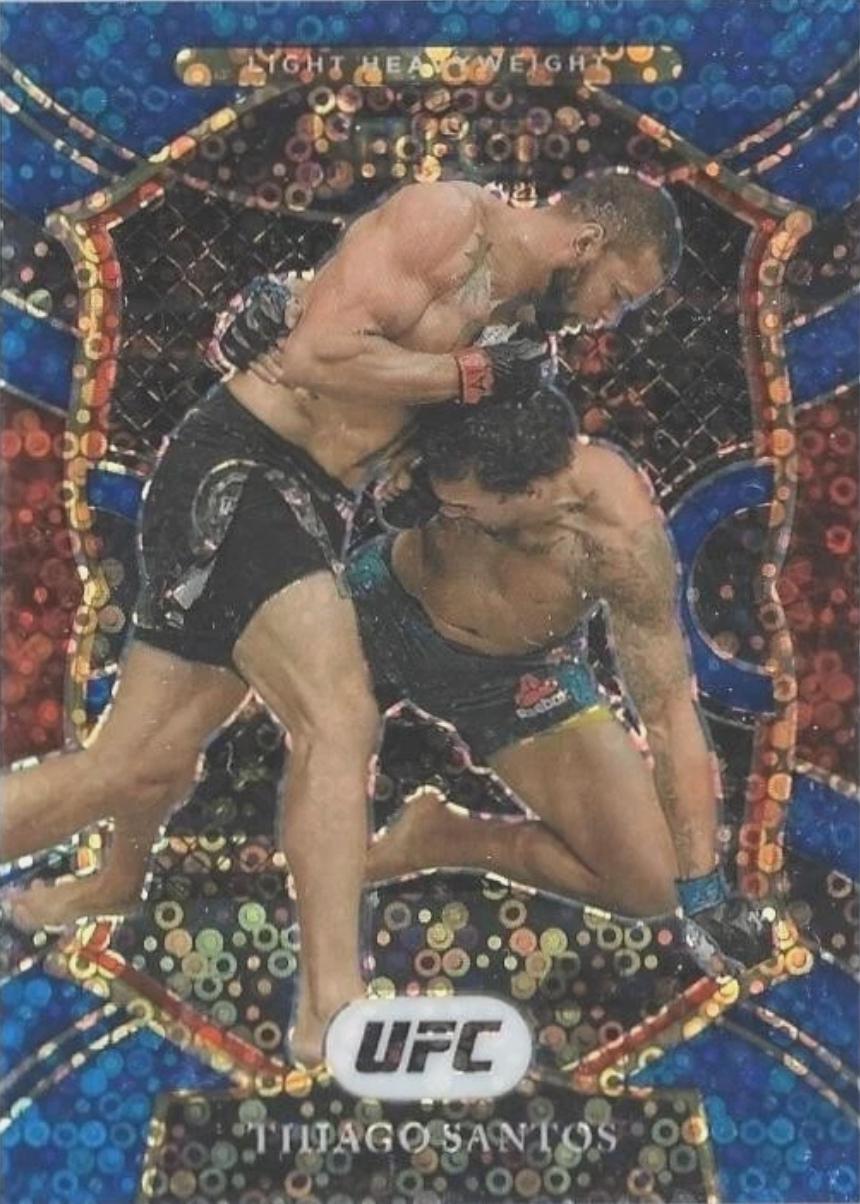 Thiago Santos 2021 Panini Select UFC Concourse #71 Blue Disco