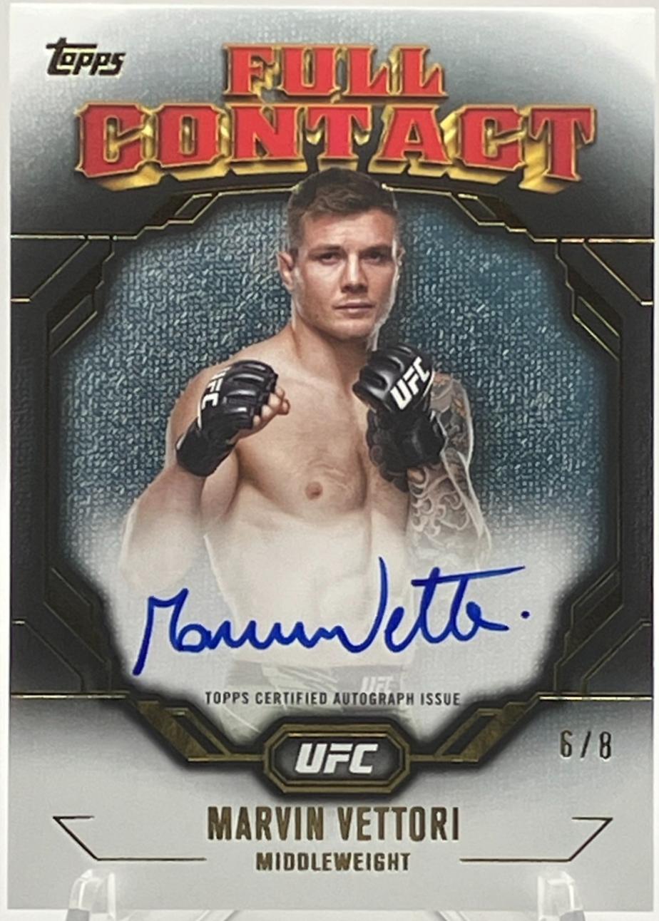 Marvin Vettori 2024 Topps Knockout UFC Full Contact Autographs #FCA-MVI Gold
