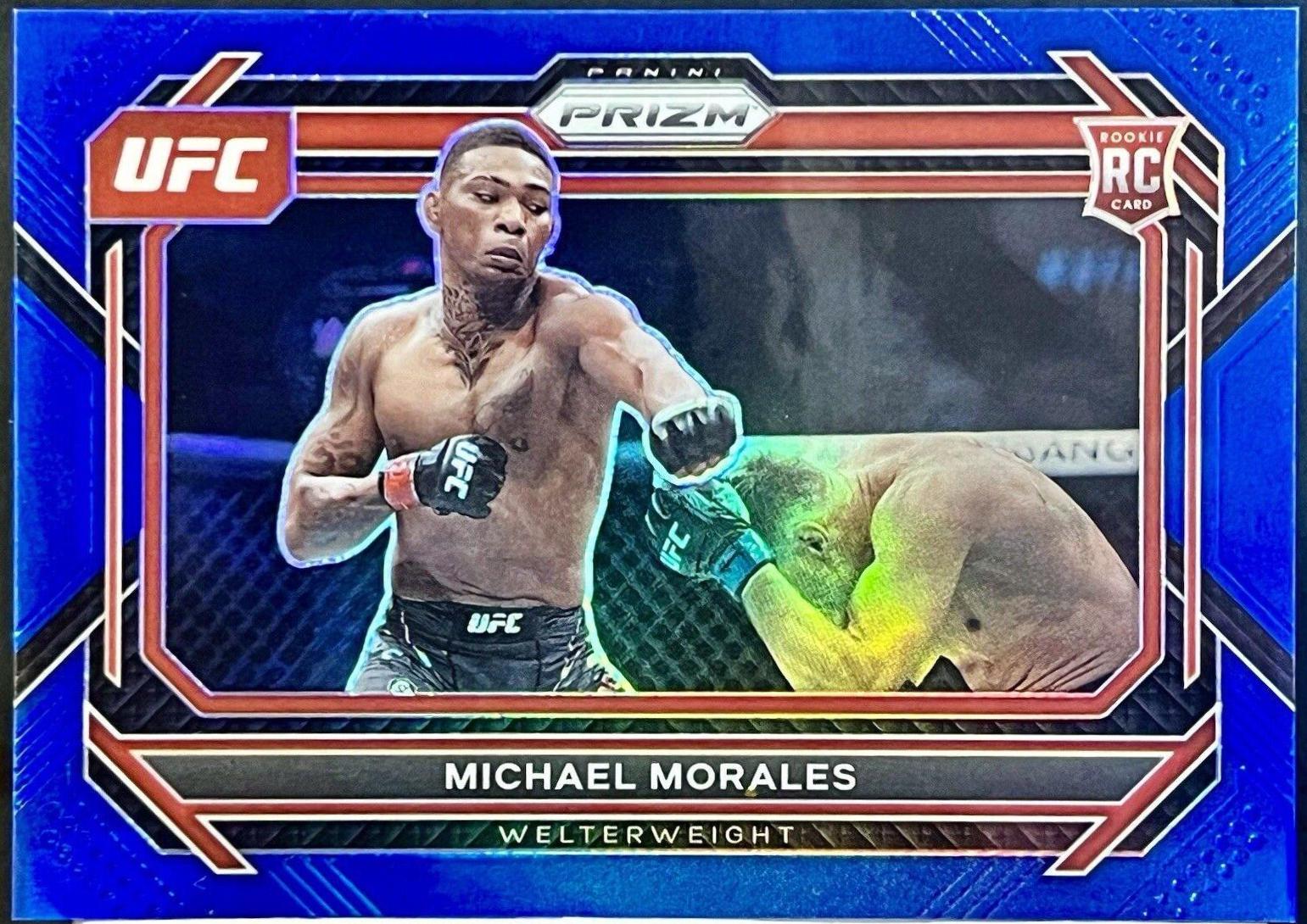 Michael Morales 2023 Panini Prizm UFC Base #97 Blue