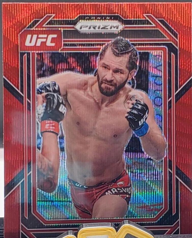 Jorge Masvidal 2023 Panini Prizm UFC Base #189 Ruby Wave