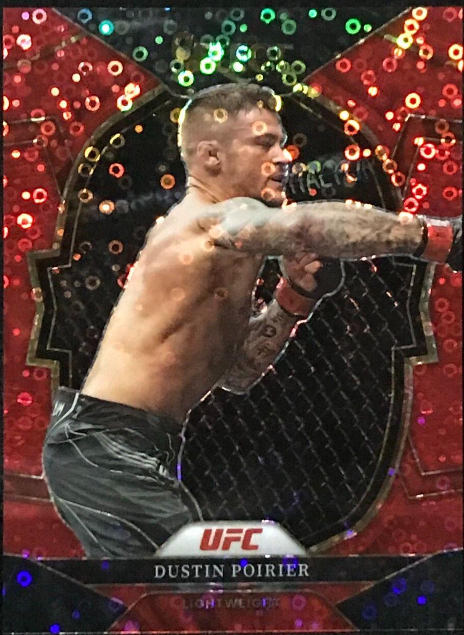 Dustin Poirier 2023 Panini Select UFC Concourse #75 Red Disco