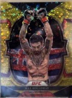 Max Holloway 2023 Panini Select UFC Octagonside #233 Gold Disco