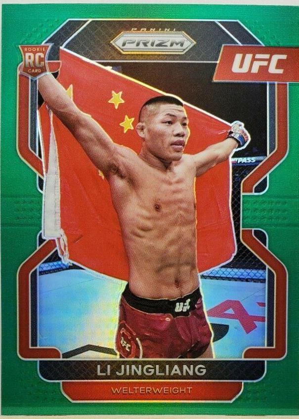 Li Jingliang 2022 Panini Prizm UFC Base #118 Green