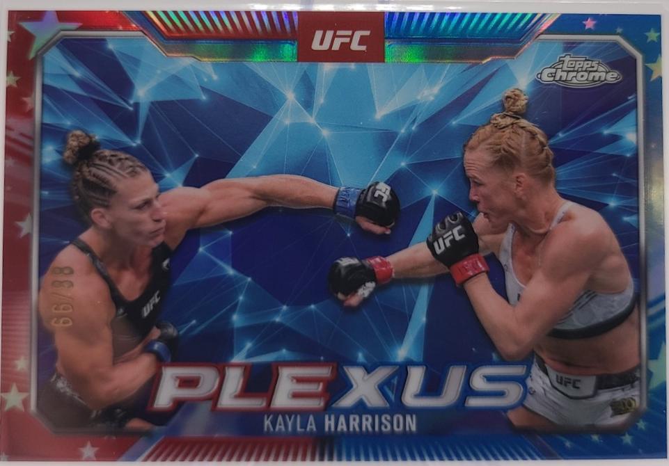 Kayla Harrison 2025 Topps Chrome UFC Plexus #PLX-2 Red White Blue Refractor