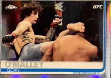 Sean O'Malley 2019 Topps Chrome UFC Base #90 Refractor