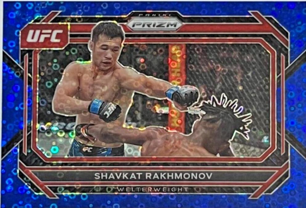 Shavkat Rakhmonov 2023 Panini Prizm Under Card UFC Base #81 Blue