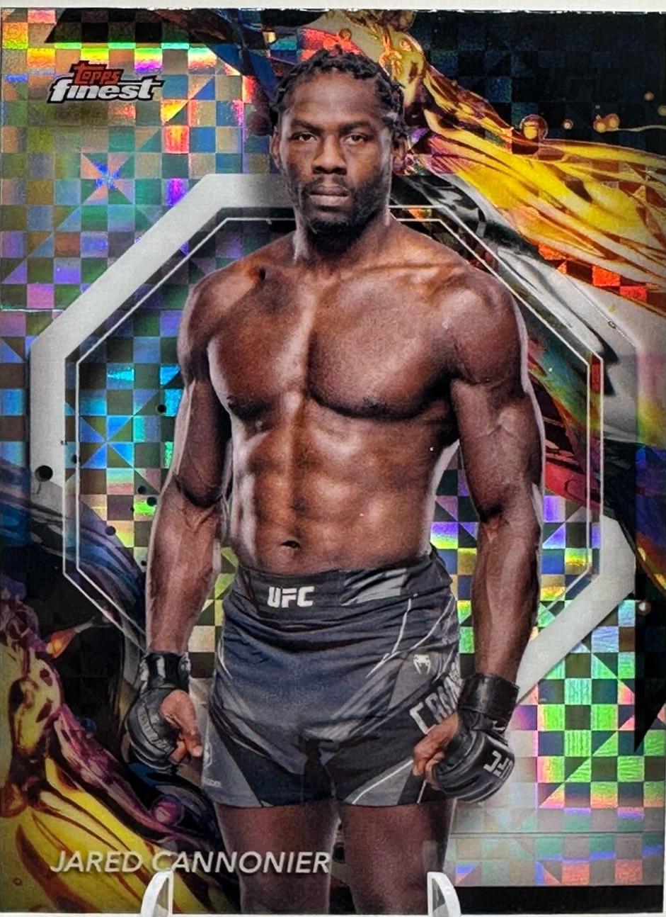 Jared Cannonier 2024 Topps Finest UFC Base Uncommon #149 Checkerboard Refractor