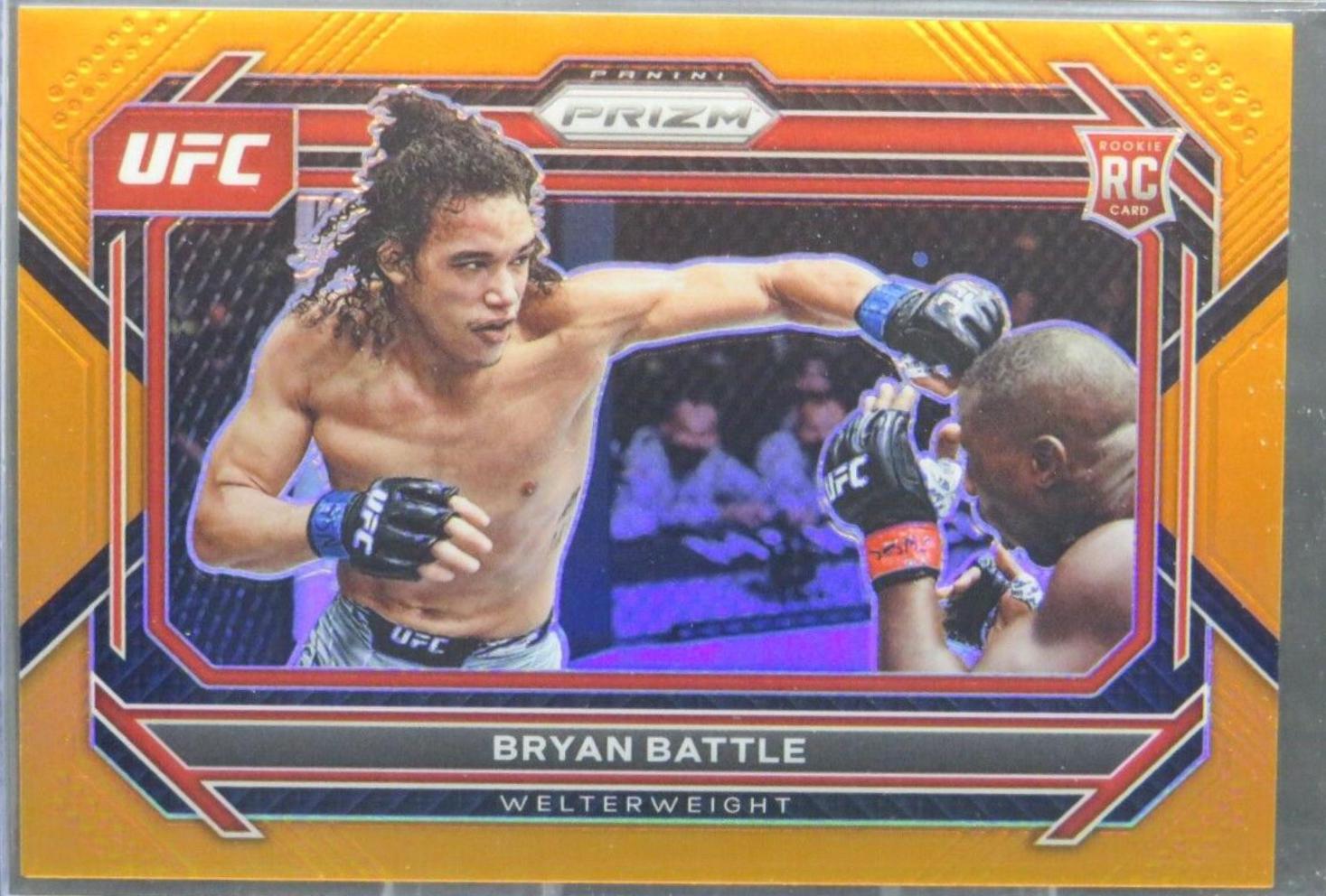 Bryan Battle 2023 Panini Prizm UFC Base #58 Orange