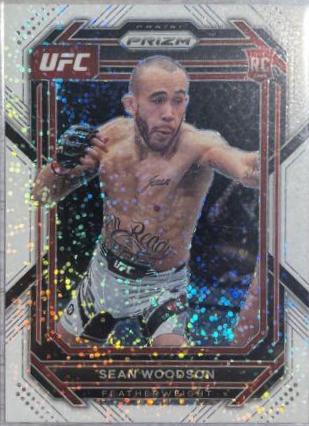 Sean Woodson 2023 Panini Prizm UFC Base #166 White Sparkle