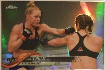 Holly Holm 2018 Topps Chrome UFC Base #76 Refractor