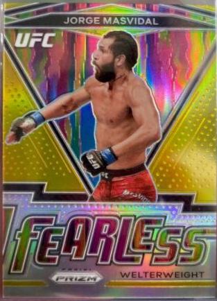 Jorge Masvidal 2021 Panini Prizm UFC Fearless #2 Gold