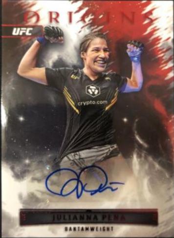 Julianna Peña 2023 Panini Chronicles UFC Origins Autographs #2 Red