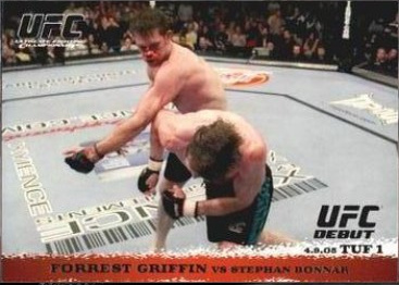 Forrest Griffin / Stephan Bonnar 2009 Topps UFC Round 1 Base #19 Red