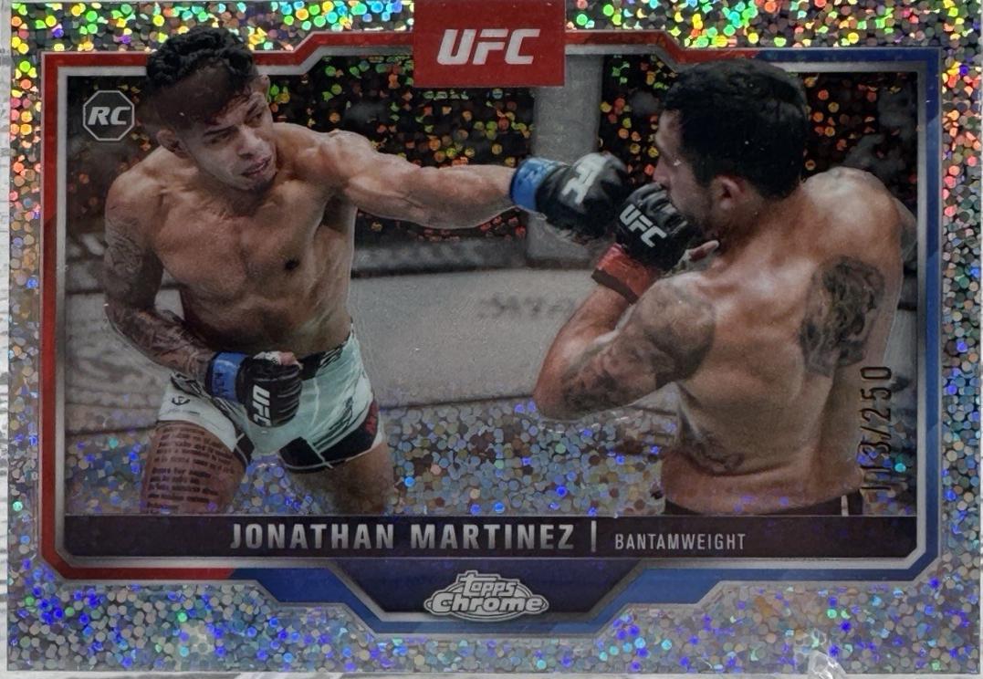 Jonathan Martinez 2025 Topps Chrome UFC Base #80 Speckle Refractor
