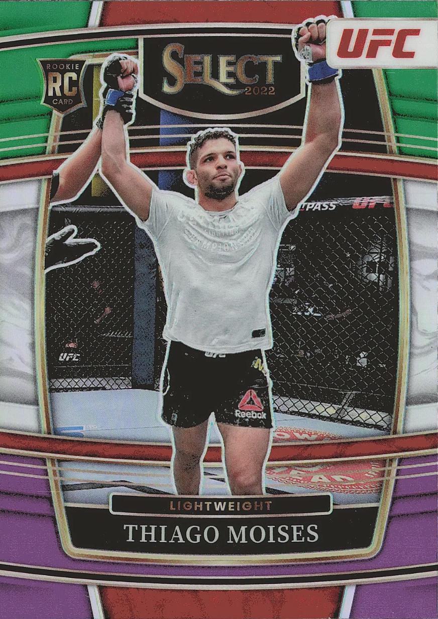 Thiago Moises 2022 Panini Select UFC Concourse #24 Green and Purple