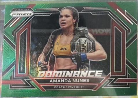Amanda Nunes 2023 Panini Prizm UFC Dominance #7 Green