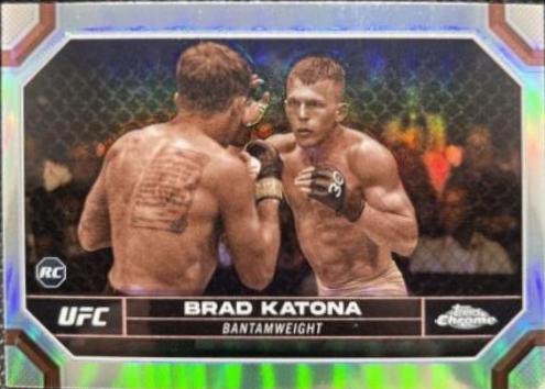 Brad Katona 2024 Topps Chrome UFC Base #1 Sepia Refractor