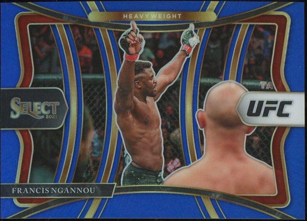 Francis Ngannou 2021 Panini Select UFC Premier Level #120 Blue