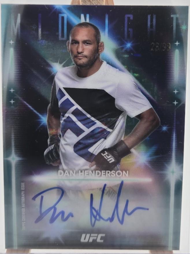 Dan Henderson 2025 Topps Midnight UFC Glimmer Graphs #GRG-DH Twilight