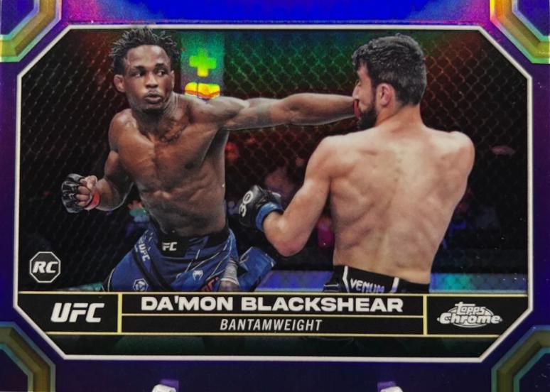 Da'Mon Blackshear 2024 Topps Chrome UFC Base #21 Purple Refractor
