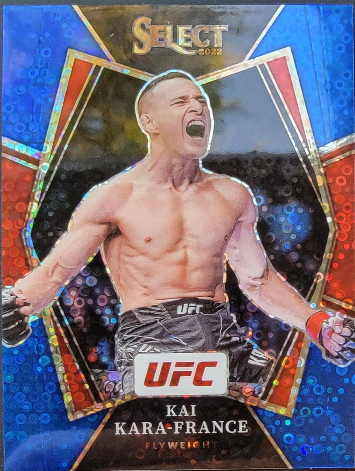 Kai Kara-France 2022 Panini Select UFC Premier Level #112 Blue Disco