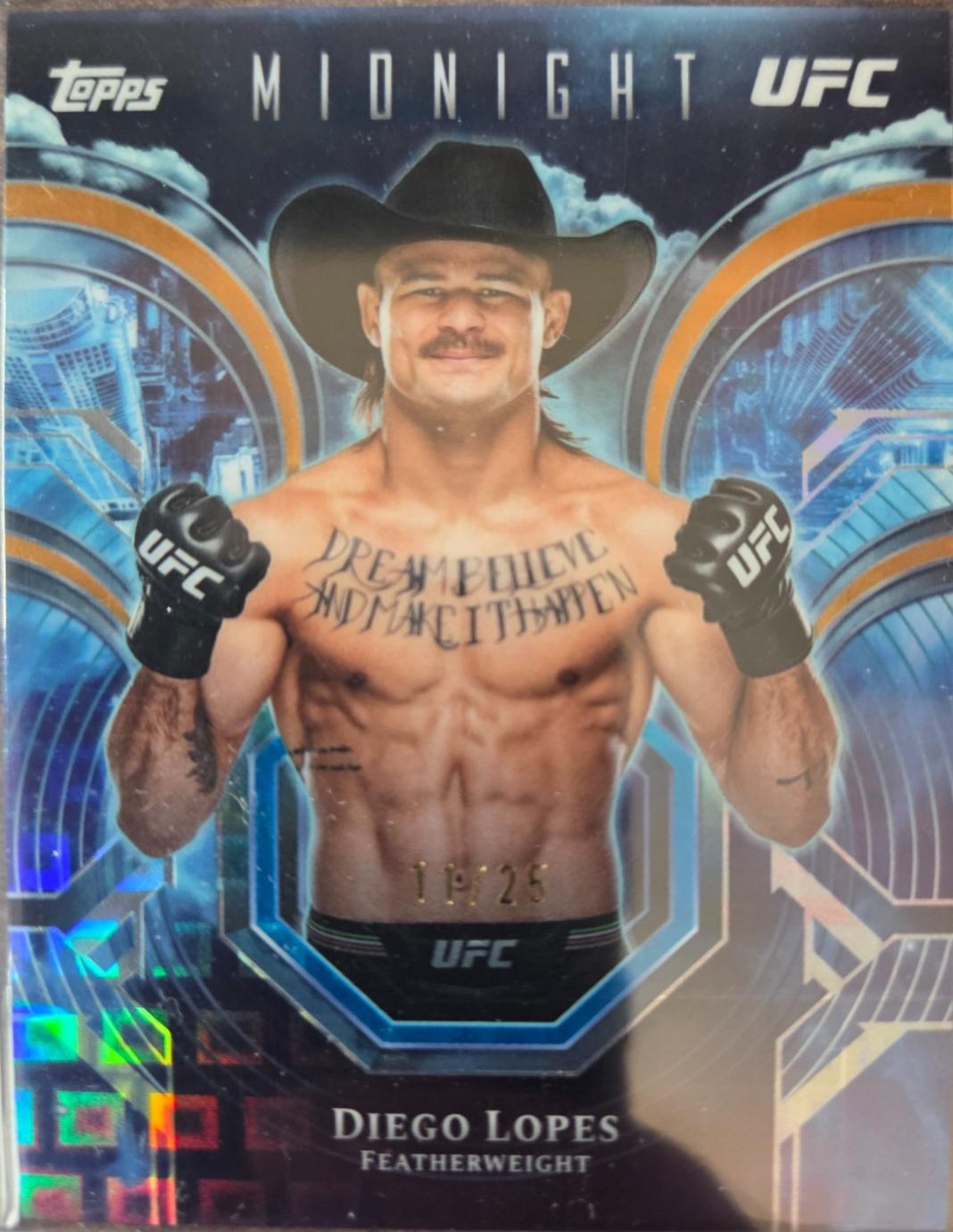 Diego Lopes 2026 Topps Midnight UFC Night Watch #PC-19 Daybreak