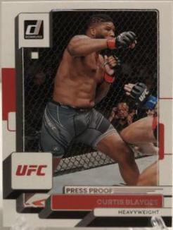 Curtis Blaydes 2023 Panini Donruss UFC Base #40 Press Proof Silver