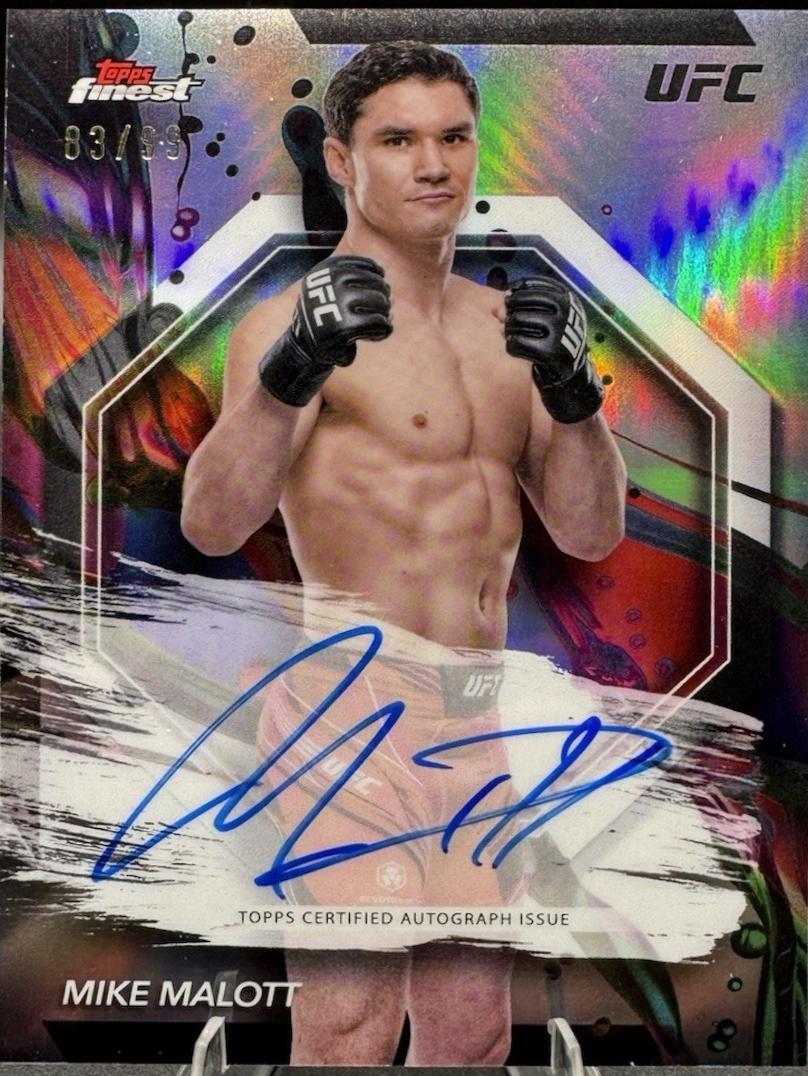 Mike Malott 2024 Topps Finest UFC Finest Autographs #FA-MMT Refractor
