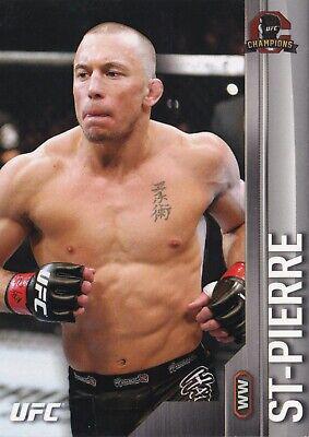 Georges St-Pierre 2015 Topps UFC Champions Base #86 Silver