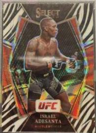 Israel Adesanya 2022 Panini Select UFC Premier Level #121 Blue