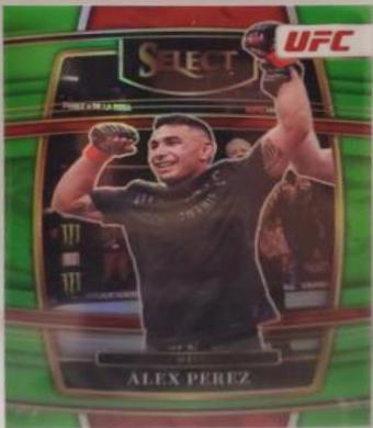 Alex Perez 2022 Panini Select UFC Concourse #92 Neon Green