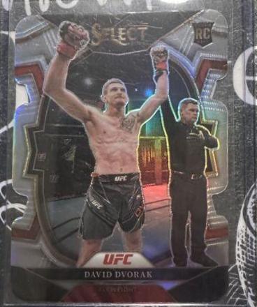 David Dvorak 2023 Panini Select UFC Concourse #42 Silver Die Cut
