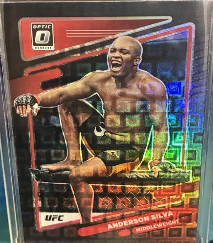 Anderson Silva 2022 Panini Donruss Optic UFC Base #27 Black Pandora