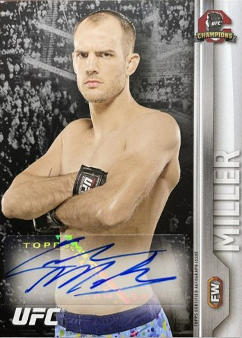 Cole Miller 2015 Topps UFC Champions Autographs #FA-CMI Platinum