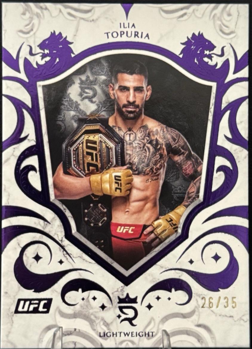Ilia Topuria 2025 Topps Royalty UFC Base #97 Purple