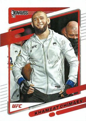 Khamzat Chimaev 2022 Panini Donruss UFC Base #14 Silver