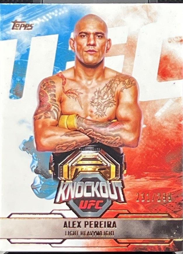 Alex Pereira 2025 Topps Knockout UFC Base #1 Bronze